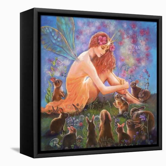 Fairy and the Velveteen Rabbit-Judy Mastrangelo-Framed Premier Image Canvas