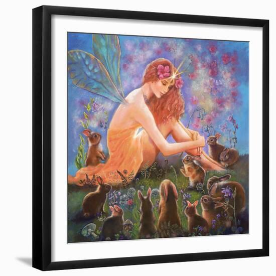 Fairy and the Velveteen Rabbit-Judy Mastrangelo-Framed Giclee Print