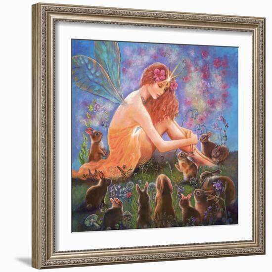 Fairy and the Velveteen Rabbit-Judy Mastrangelo-Framed Giclee Print