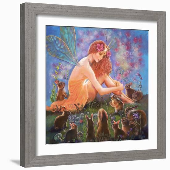 Fairy and the Velveteen Rabbit-Judy Mastrangelo-Framed Giclee Print