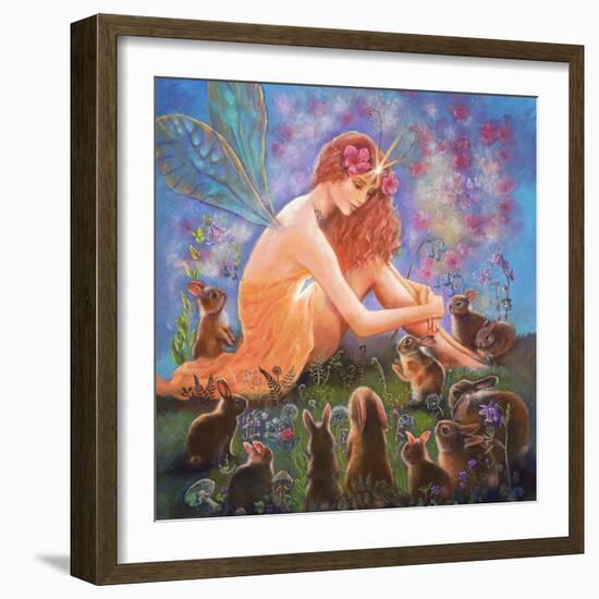 Fairy and the Velveteen Rabbit-Judy Mastrangelo-Framed Giclee Print