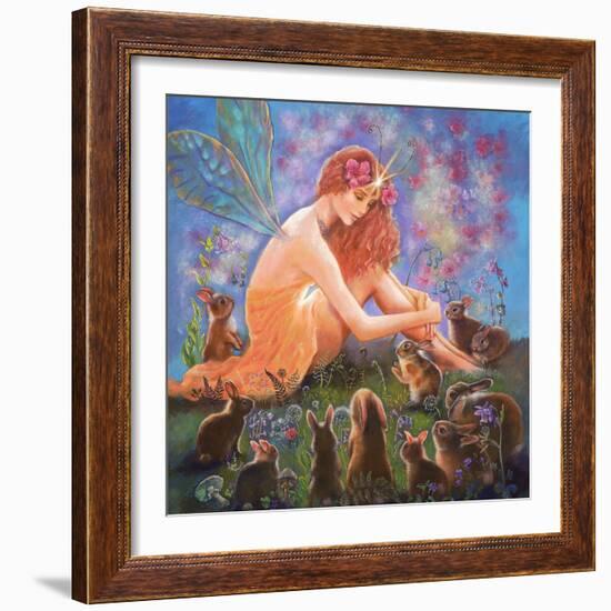 Fairy and the Velveteen Rabbit-Judy Mastrangelo-Framed Giclee Print