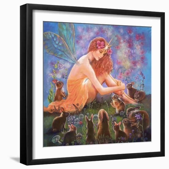 Fairy and the Velveteen Rabbit-Judy Mastrangelo-Framed Giclee Print