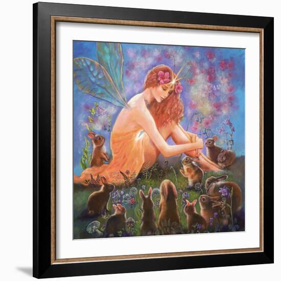 Fairy and the Velveteen Rabbit-Judy Mastrangelo-Framed Giclee Print