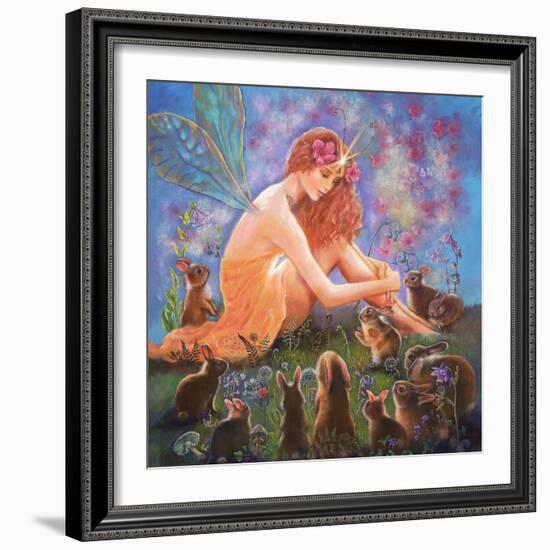 Fairy and the Velveteen Rabbit-Judy Mastrangelo-Framed Giclee Print