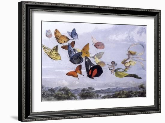 Fairy Butterflies 1-Vintage Apple Collection-Framed Giclee Print