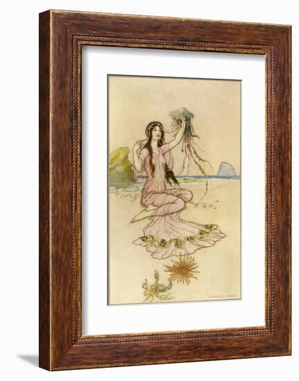 Fairy by the Sea-Warwick Goble-Framed Photographic Print