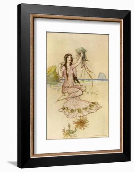 Fairy by the Sea-Warwick Goble-Framed Photographic Print