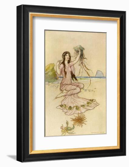 Fairy by the Sea-Warwick Goble-Framed Photographic Print