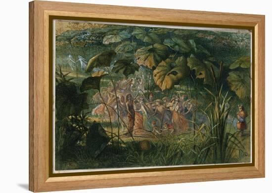 Fairy Dance in a Clearing-Richard Doyle-Framed Premier Image Canvas