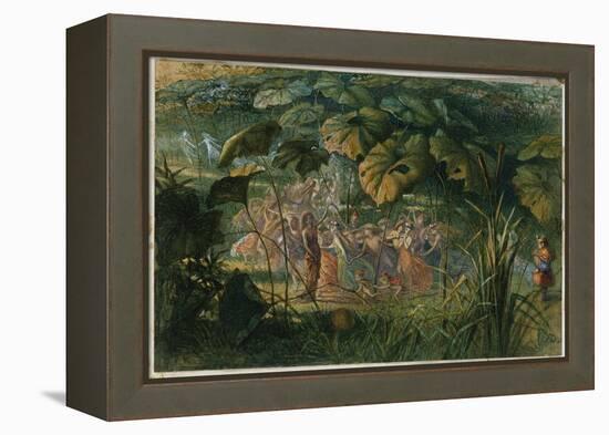 Fairy Dance in a Clearing-Richard Doyle-Framed Premier Image Canvas