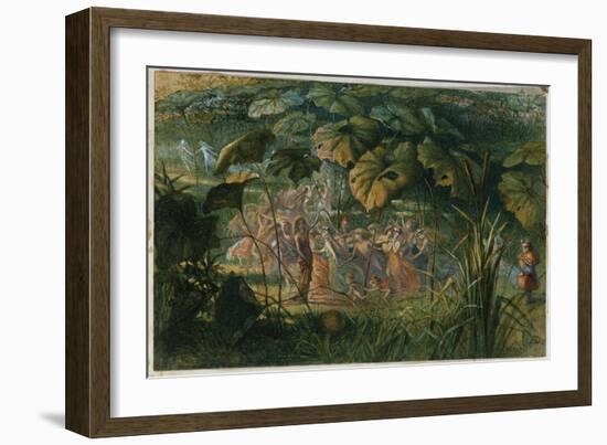 Fairy Dance in a Clearing-Richard Doyle-Framed Giclee Print