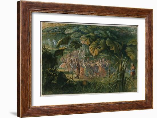 Fairy Dance in a Clearing-Richard Doyle-Framed Giclee Print