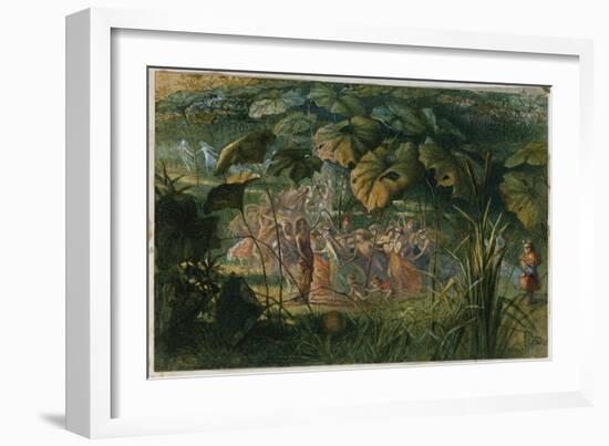 Fairy Dance in a Clearing-Richard Doyle-Framed Giclee Print