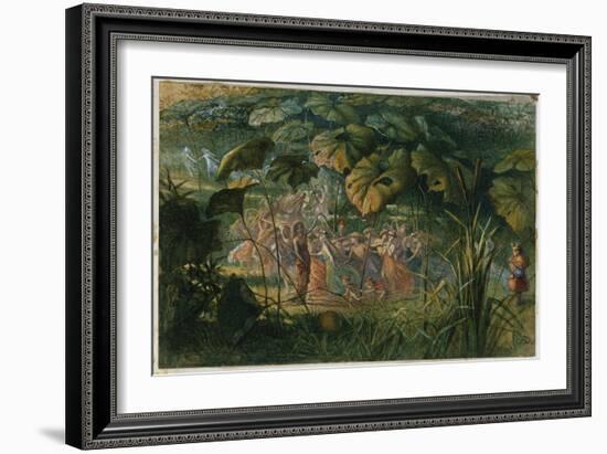 Fairy Dance in a Clearing-Richard Doyle-Framed Giclee Print