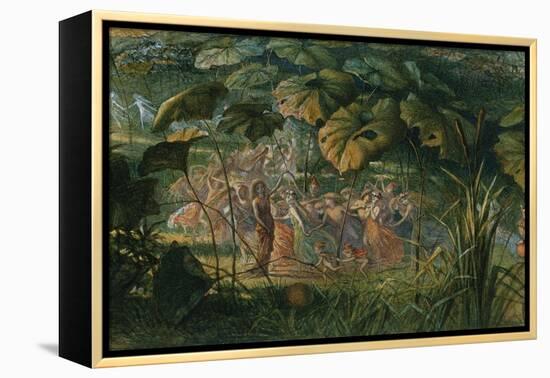 Fairy Dance in a Clearing-Richard Doyle-Framed Premier Image Canvas