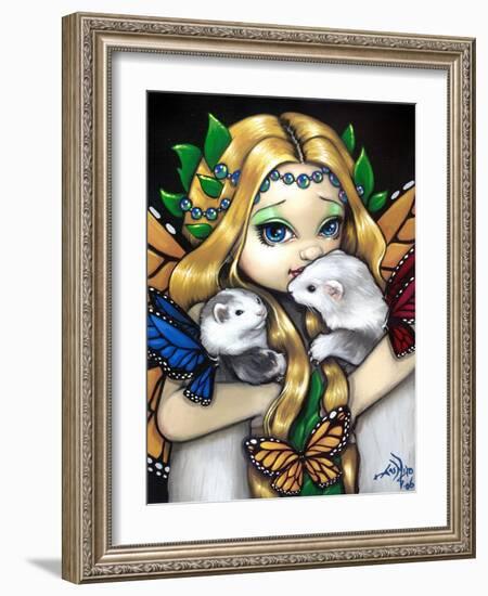 Fairy Ferret Picture : Two Fae Ferrets-Jasmine Becket-Griffith-Framed Art Print