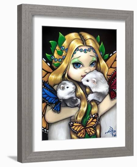 Fairy Ferret Picture : Two Fae Ferrets-Jasmine Becket-Griffith-Framed Art Print