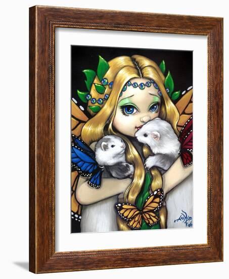 Fairy Ferret Picture : Two Fae Ferrets-Jasmine Becket-Griffith-Framed Art Print