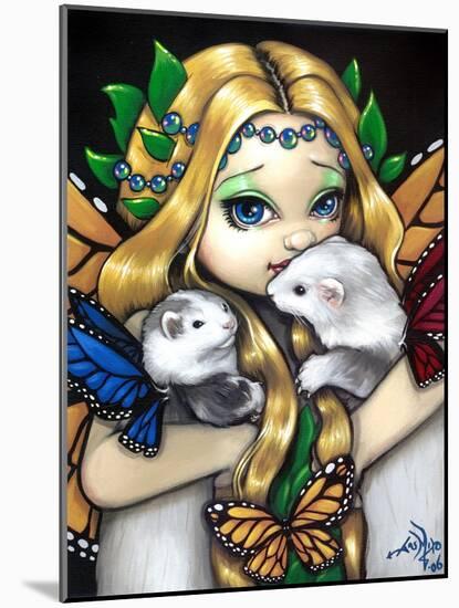 Fairy Ferret Picture : Two Fae Ferrets-Jasmine Becket-Griffith-Mounted Art Print