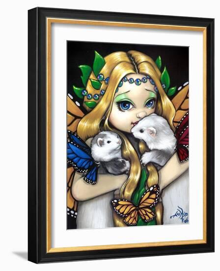 Fairy Ferret Picture : Two Fae Ferrets-Jasmine Becket-Griffith-Framed Art Print