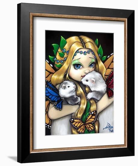 Fairy Ferret Picture : Two Fae Ferrets-Jasmine Becket-Griffith-Framed Art Print