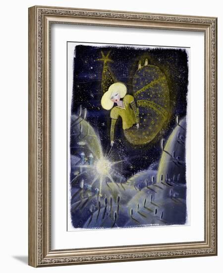 Fairy - Illustration by Patrizia La Porta-Patrizia La Porta-Framed Giclee Print