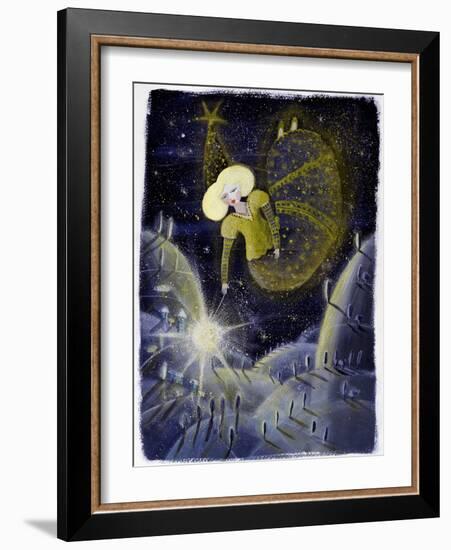 Fairy - Illustration by Patrizia La Porta-Patrizia La Porta-Framed Giclee Print