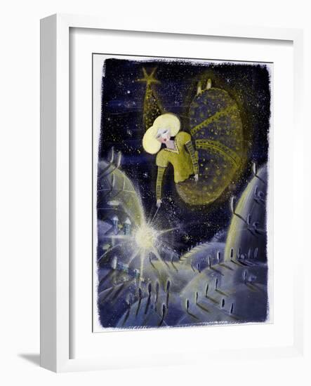 Fairy - Illustration by Patrizia La Porta-Patrizia La Porta-Framed Giclee Print