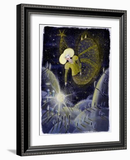 Fairy - Illustration by Patrizia La Porta-Patrizia La Porta-Framed Giclee Print