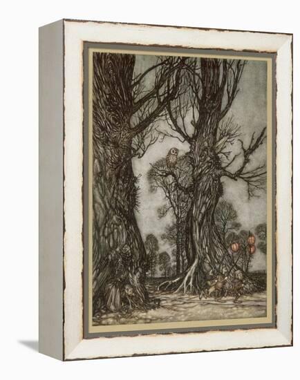 Fairy Lantern Bearers-Arthur Rackham-Framed Premier Image Canvas