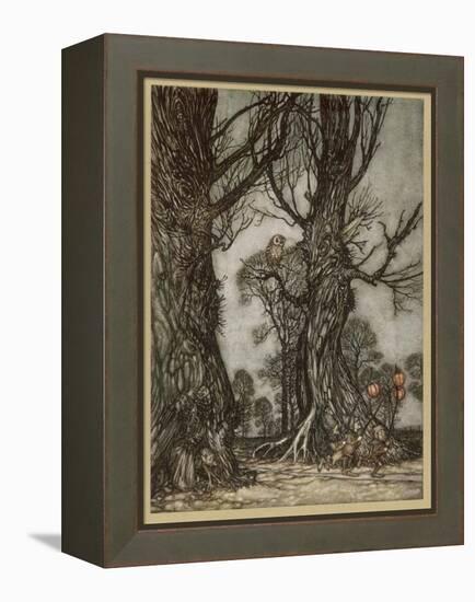 Fairy Lantern Bearers-Arthur Rackham-Framed Premier Image Canvas