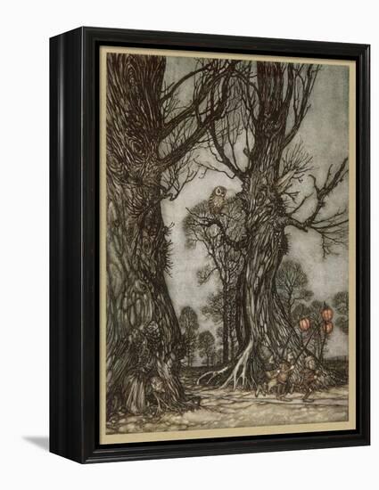 Fairy Lantern Bearers-Arthur Rackham-Framed Premier Image Canvas