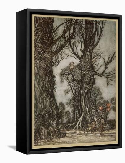 Fairy Lantern Bearers-Arthur Rackham-Framed Premier Image Canvas