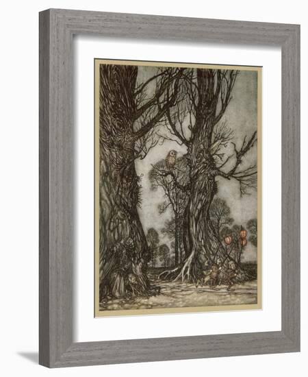 Fairy Lantern Bearers-Arthur Rackham-Framed Photographic Print