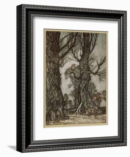 Fairy Lantern Bearers-Arthur Rackham-Framed Premium Photographic Print