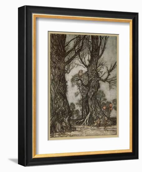 Fairy Lantern Bearers-Arthur Rackham-Framed Premium Photographic Print