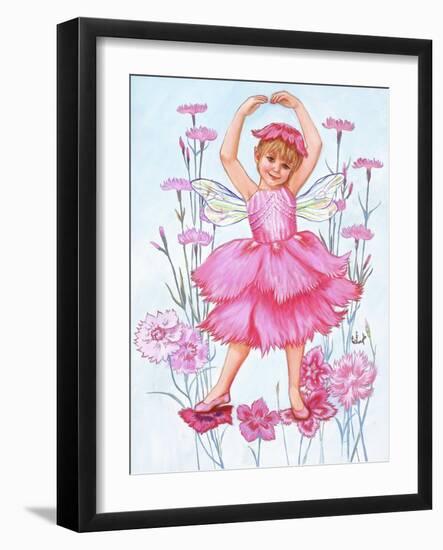 Fairy of the Pinks-Judy Mastrangelo-Framed Giclee Print