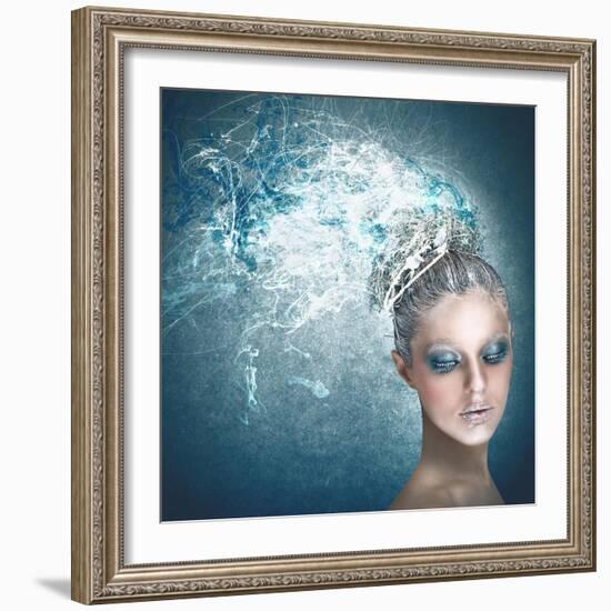 Fairy of Winter-Federico Caputo-Framed Art Print