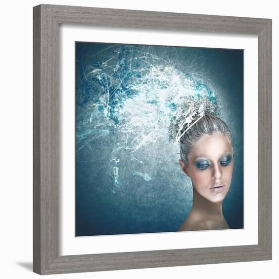 Fairy of Winter-Federico Caputo-Framed Art Print