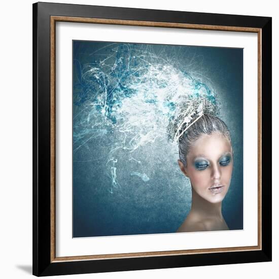 Fairy of Winter-Federico Caputo-Framed Art Print