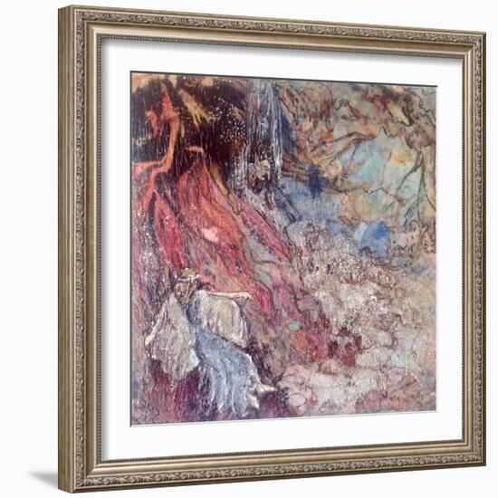 Fairy passing the Hobgoblin's lair-Mary Smith-Framed Giclee Print