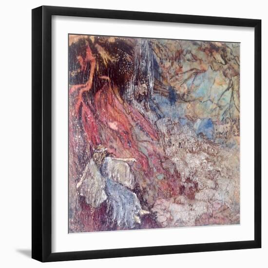 Fairy passing the Hobgoblin's lair-Mary Smith-Framed Giclee Print