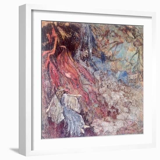 Fairy passing the Hobgoblin's lair-Mary Smith-Framed Giclee Print