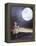 Fairy Portrait of a Little Cute Girl with a Moony Balloon-Konrad B?k-Framed Premier Image Canvas