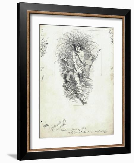 Fairy Queen from 'The Water-Babies' by Charles Kingsley-Edward Linley Sambourne-Framed Giclee Print