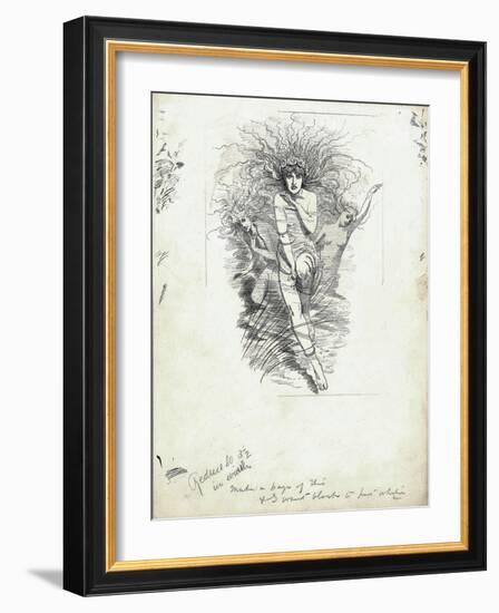 Fairy Queen from 'The Water-Babies' by Charles Kingsley-Edward Linley Sambourne-Framed Giclee Print