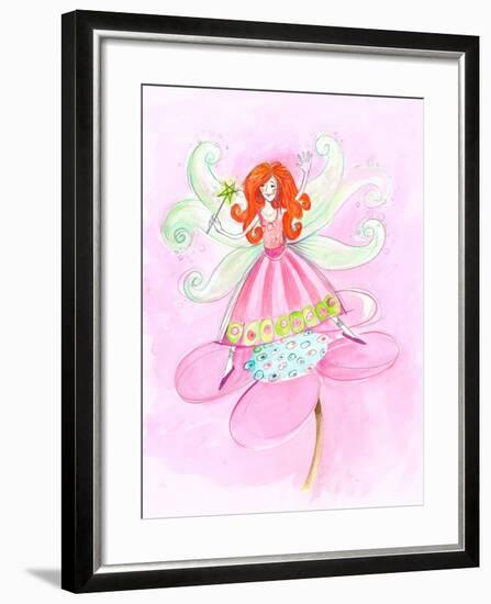 Fairy Red Hair-null-Framed Art Print