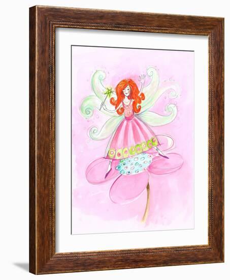 Fairy Red Hair-null-Framed Art Print