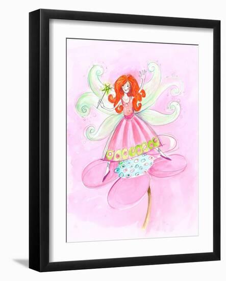 Fairy Red Hair-null-Framed Art Print